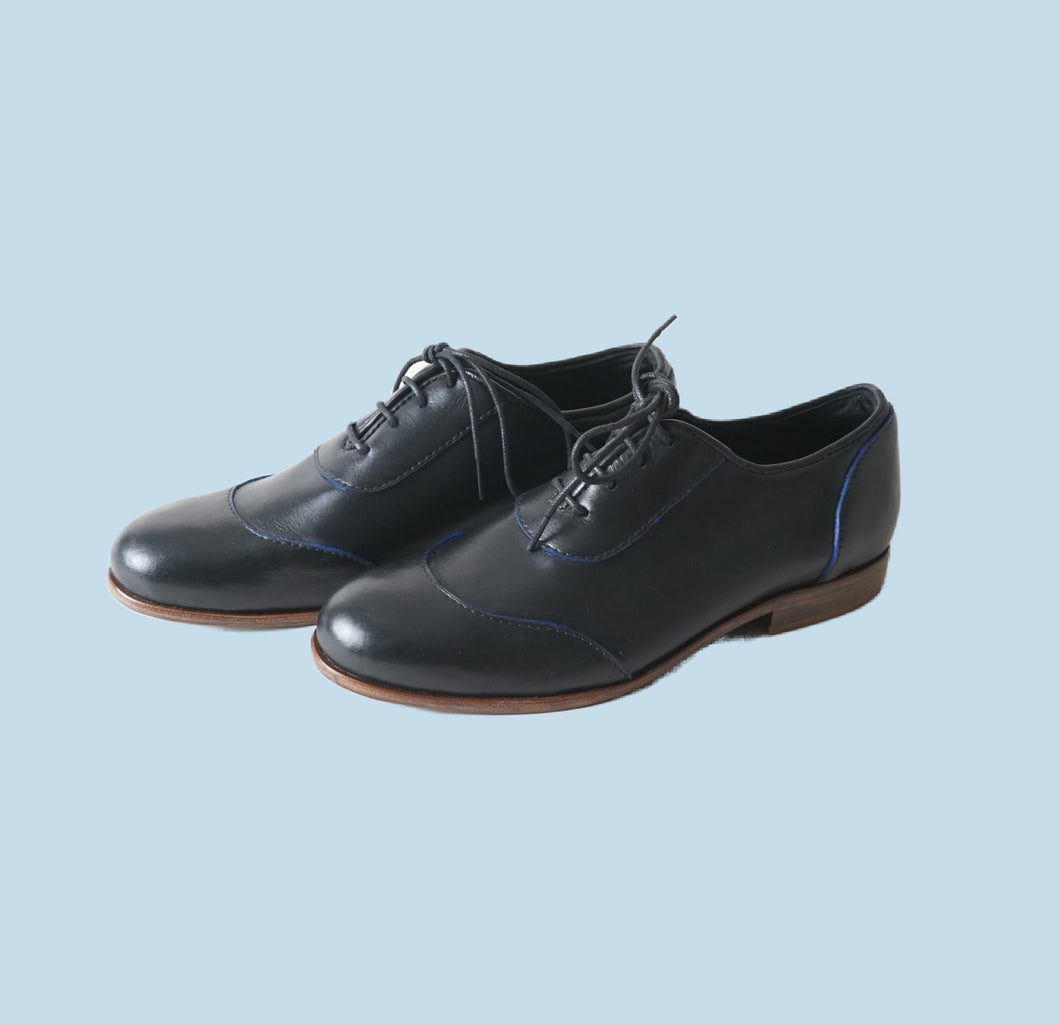 Ethi Women Oxford Shoe - Black Onyx